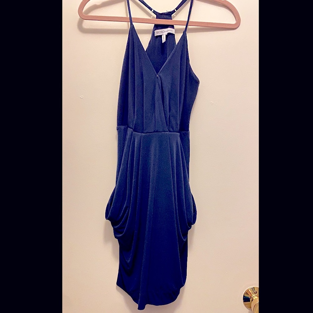 Blue BCBG dress with pockets